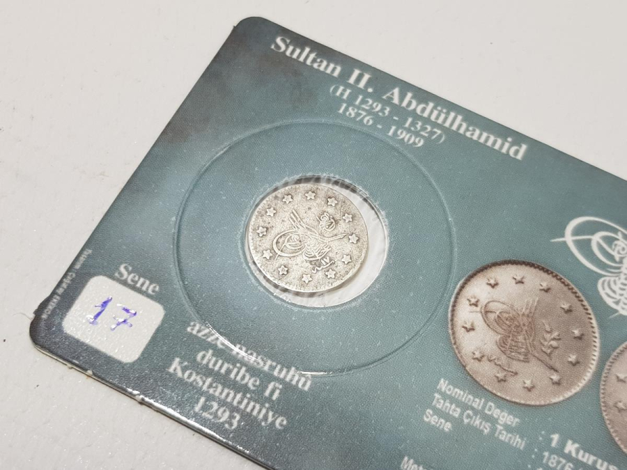 SULTAN ABDÜLHAMİD DÖNEMİ GÜMÜŞ 1 KURUŞ LOTU