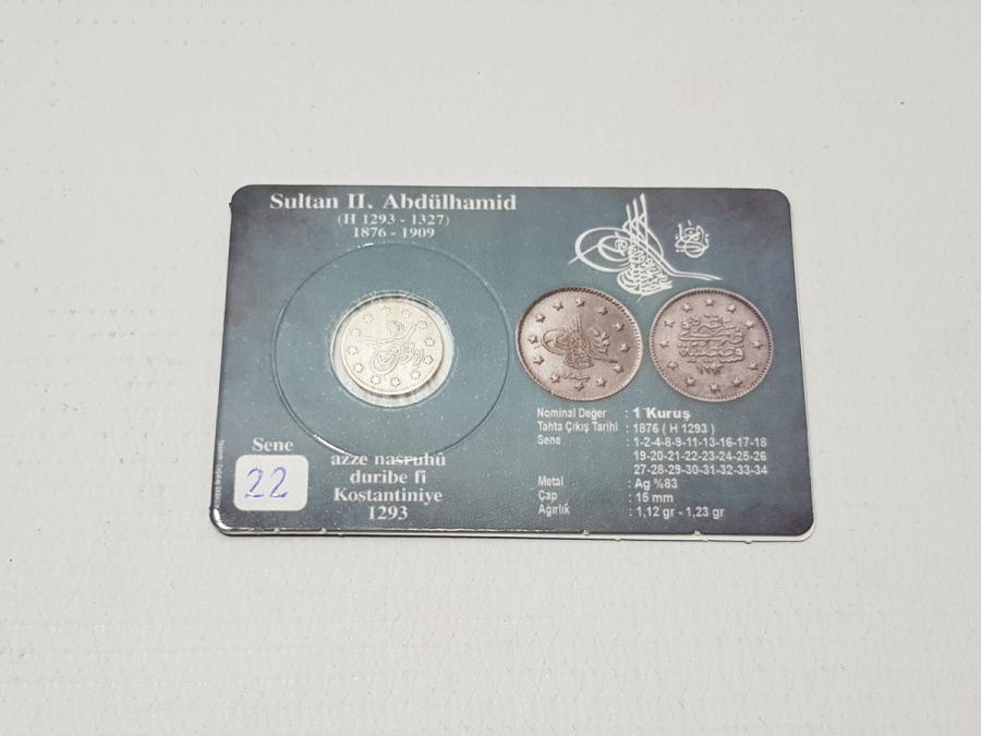 SULTAN ABDÜLHAMİD DÖNEMİ GÜMÜŞ 1 KURUŞ LOTU