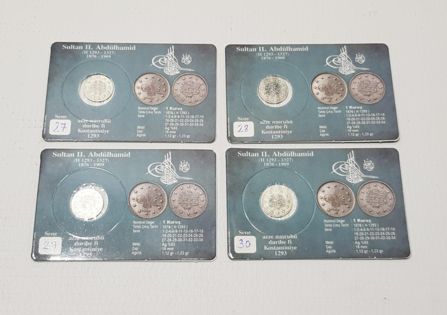 SULTAN ABDÜLHAMİD DÖNEMİ GÜMÜŞ 1 KURUŞ LOTU