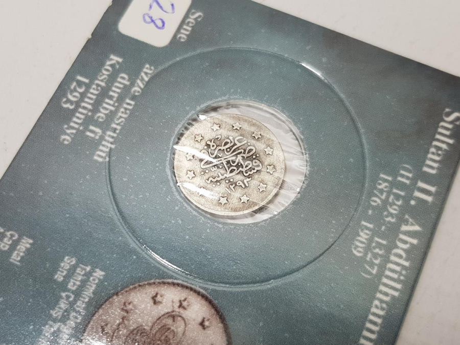 SULTAN ABDÜLHAMİD DÖNEMİ GÜMÜŞ 1 KURUŞ LOTU