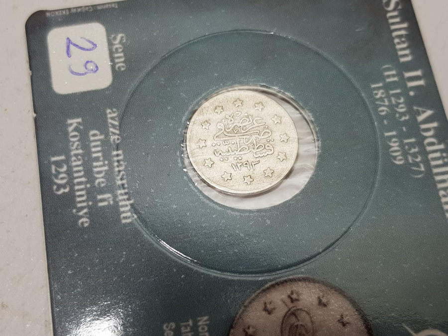 SULTAN ABDÜLHAMİD DÖNEMİ GÜMÜŞ 1 KURUŞ LOTU