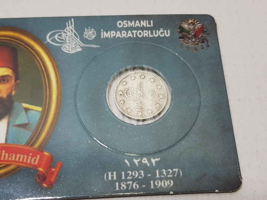 SULTAN ABDÜLHAMİD DÖNEMİ GÜMÜŞ 1 KURUŞ LOTU