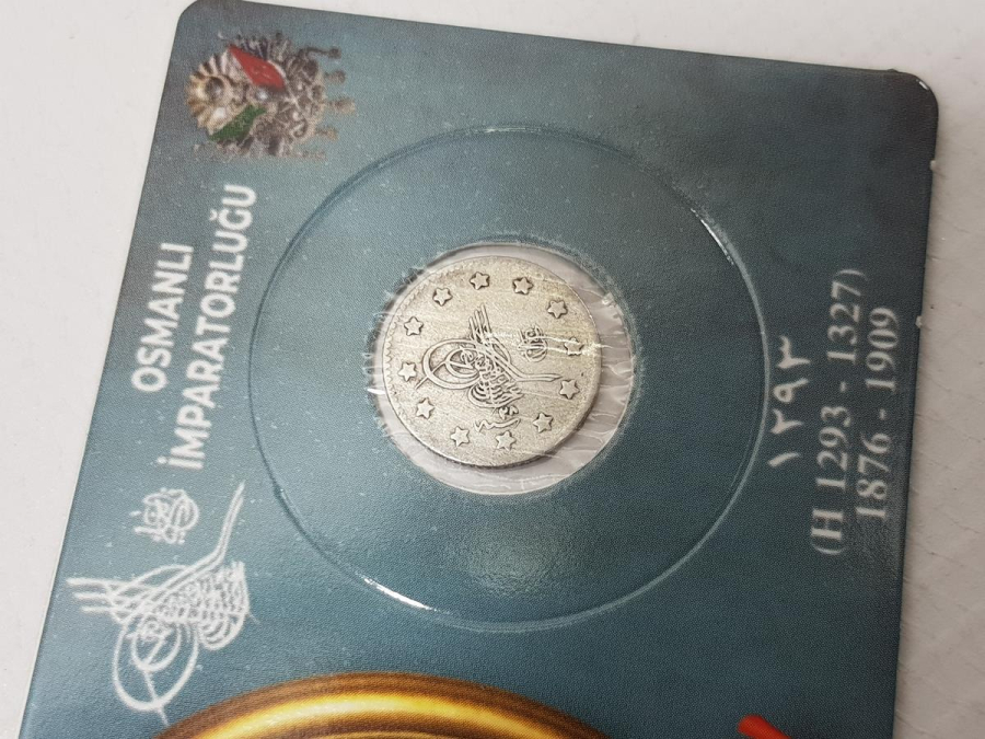 SULTAN ABDÜLHAMİD DÖNEMİ GÜMÜŞ 1 KURUŞ LOTU