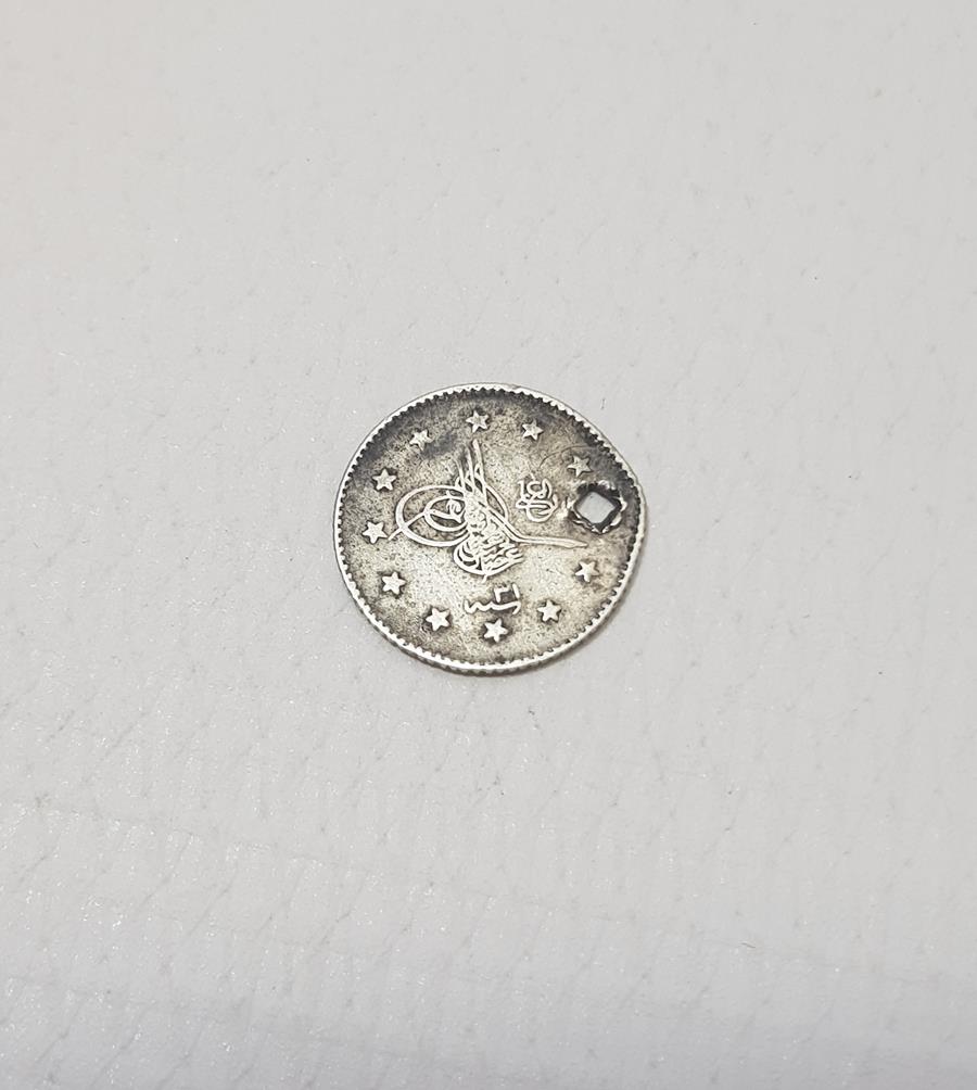 SULTAN ABDÜLHAMİD DÖNEMİ GÜMÜŞ 1 KURUŞ MECİDİYE