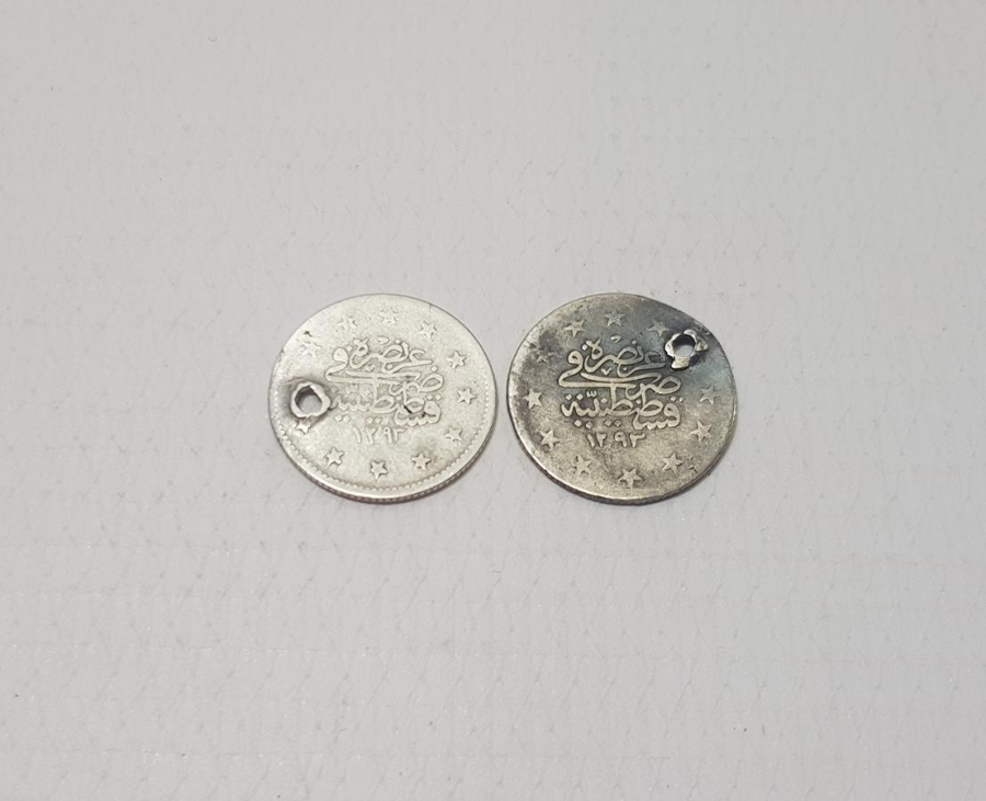 SULTAN ABDÜLHAMİD DÖNEMİ GÜMÜŞ 2 KURUŞ LOTU