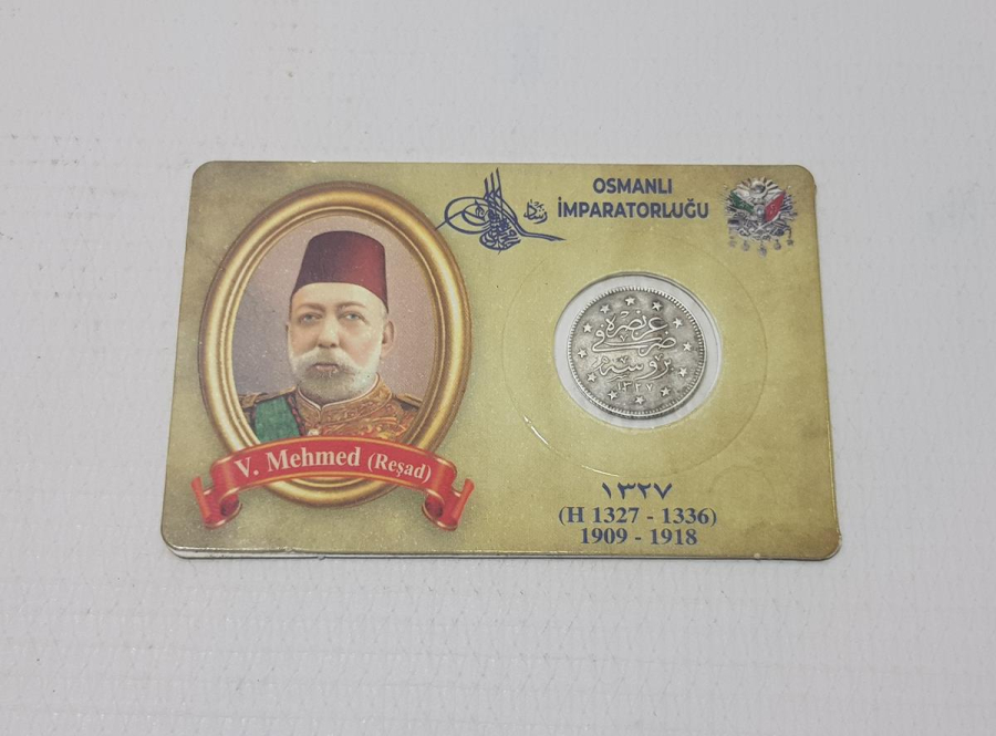 SULTAN MEHMED REŞAD BURSA SEYAHAT PARASI GÜMÜŞ 2 KURUŞ