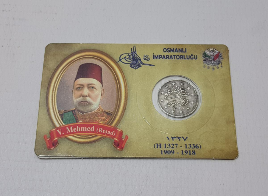 SULTAN MEHMED REŞAD BURSA SEYAHAT PARASI GÜMÜŞ 2 KURUŞ