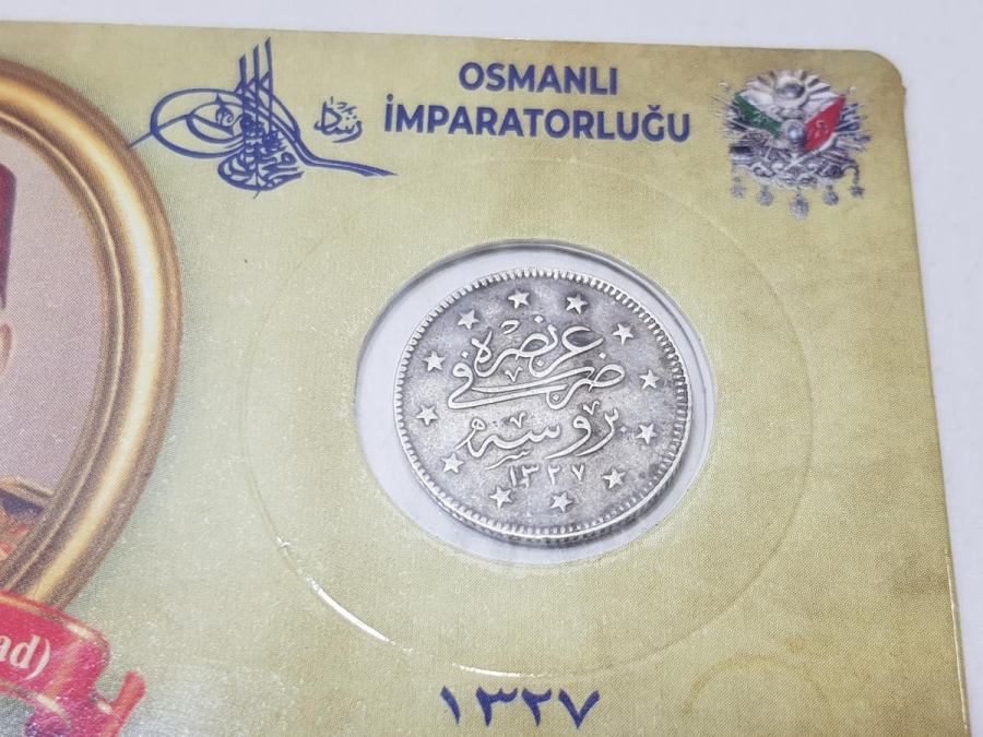 SULTAN MEHMED REŞAD BURSA SEYAHAT PARASI GÜMÜŞ 2 KURUŞ