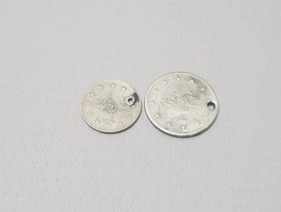 SULTAN MEHMED REŞAD DÖNEMİ GÜMÜŞ 1 VE 2 KURUŞ LOTU