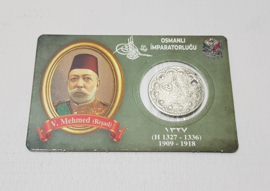 SULTAN MEHMET REŞAD DÖNEMİ GÜMÜŞ 5 KURUŞ MECİDİYE