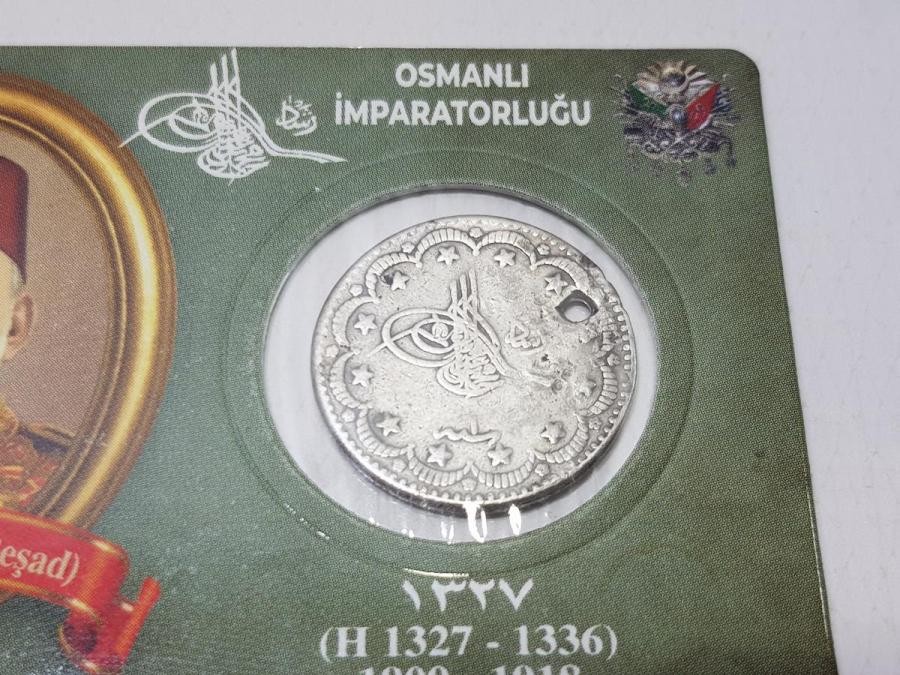 SULTAN MEHMET REŞAD DÖNEMİ GÜMÜŞ 5 KURUŞ MECİDİYE