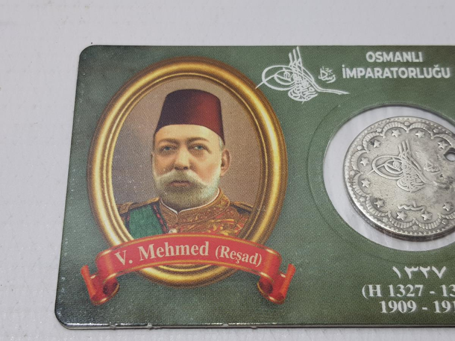 SULTAN MEHMET REŞAD DÖNEMİ GÜMÜŞ 5 KURUŞ MECİDİYE