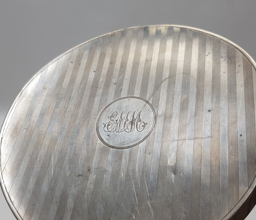 İNGİLİZ YAPIMI ANTİKA GÜMÜŞ EL AYNASI