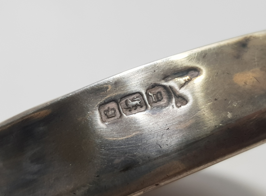 İNGİLİZ YAPIMI ANTİKA GÜMÜŞ EL AYNASI