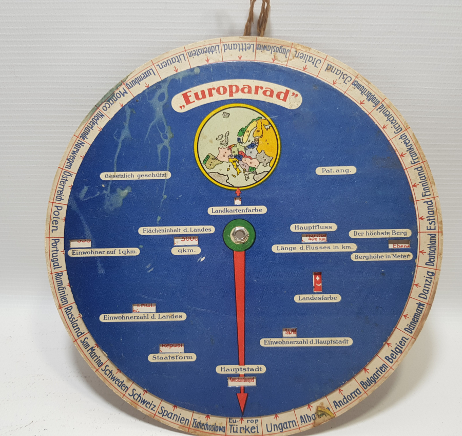 OSMANLI DÖNEMİ ÇOK NADİR ŞEHİRLER ARASI MESAFELERİ GÖSTEREN EL YAPIMI KARTON MESAFE ÖLÇER