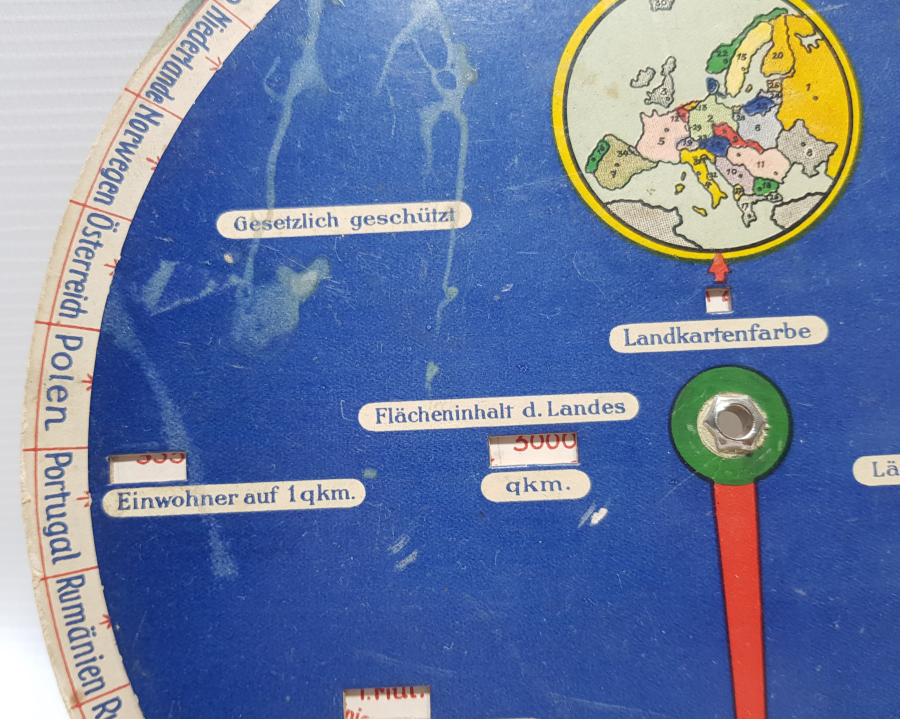 OSMANLI DÖNEMİ ÇOK NADİR ŞEHİRLER ARASI MESAFELERİ GÖSTEREN EL YAPIMI KARTON MESAFE ÖLÇER