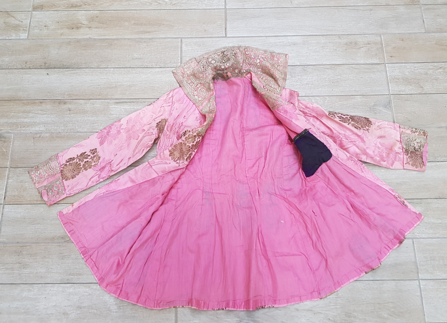 OSMANLI DÖNEMİ İPEK VE GÜMÜŞ SIRMALI SARAY İŞİ HEREKE GELİNLİK