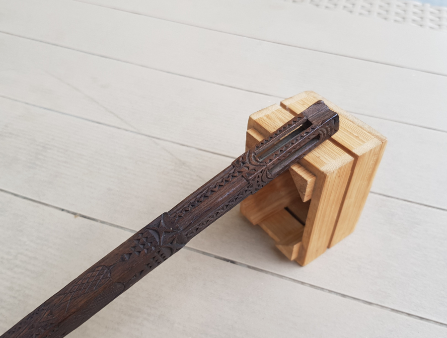 TAMAMI İŞLEMELİ OSMANLI DÖNEMİ AHŞAP OKUMA ÇUBUĞU