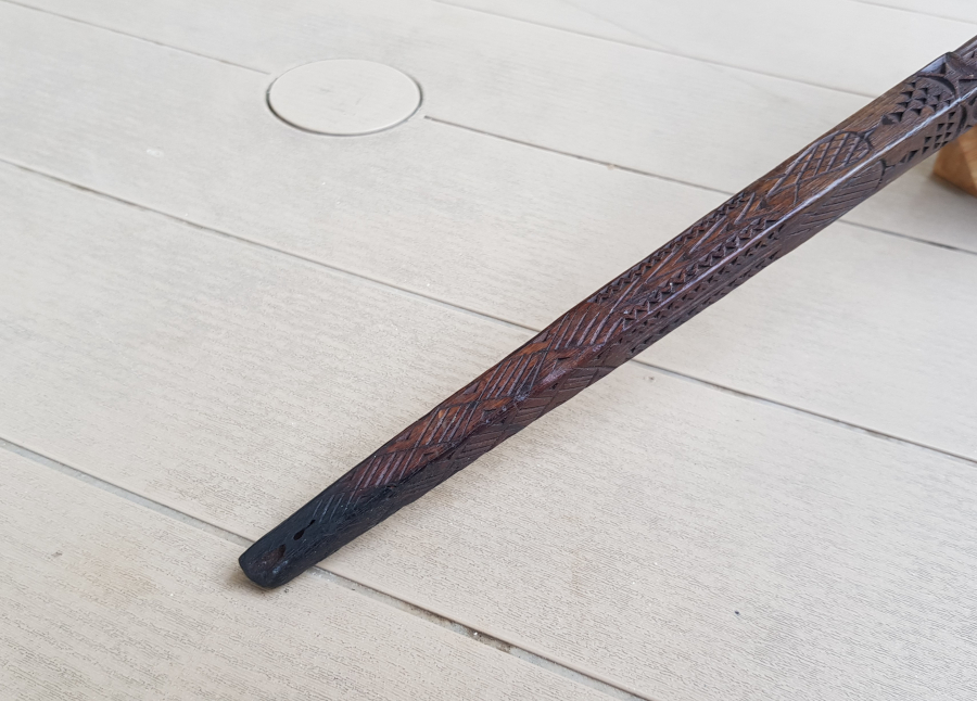 TAMAMI İŞLEMELİ OSMANLI DÖNEMİ AHŞAP OKUMA ÇUBUĞU