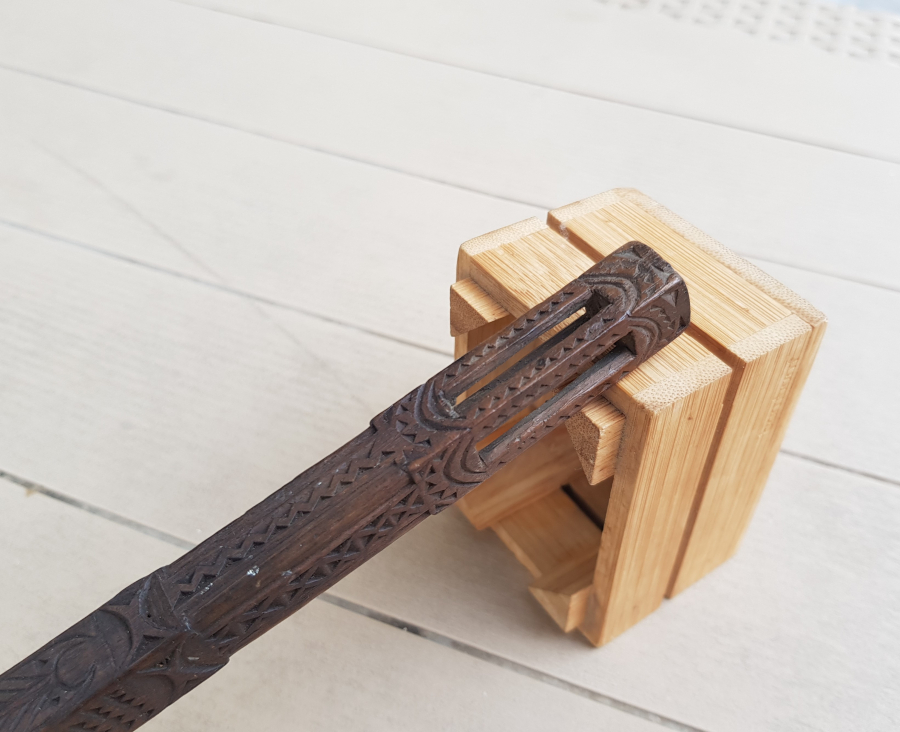 TAMAMI İŞLEMELİ OSMANLI DÖNEMİ AHŞAP OKUMA ÇUBUĞU