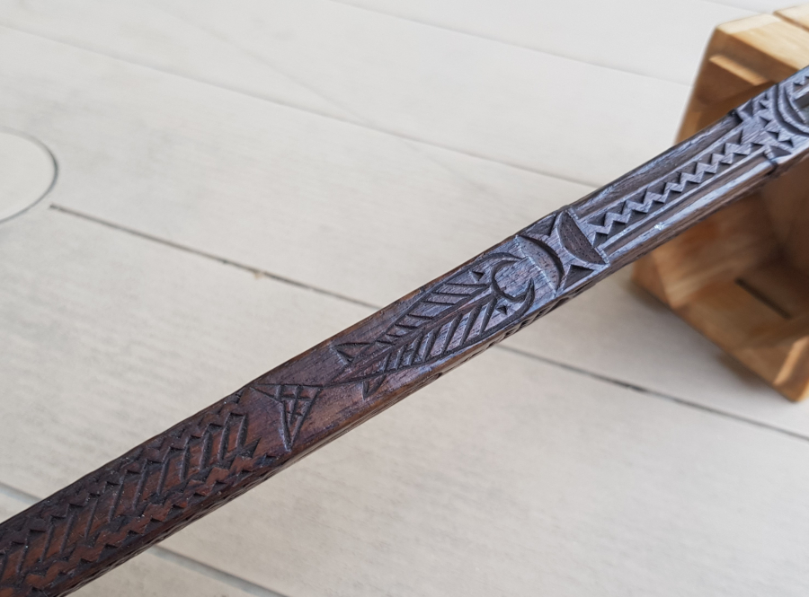 TAMAMI İŞLEMELİ OSMANLI DÖNEMİ AHŞAP OKUMA ÇUBUĞU