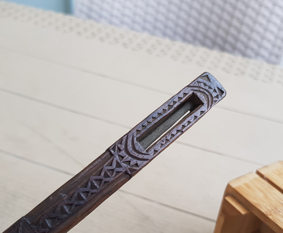 TAMAMI İŞLEMELİ OSMANLI DÖNEMİ AHŞAP OKUMA ÇUBUĞU