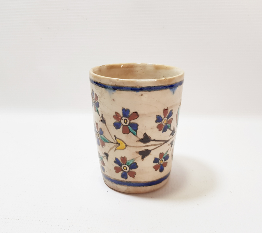 1800 BAŞLARI NADİR RENKTE EL BOYAMA KÜTAHYA BARDAK