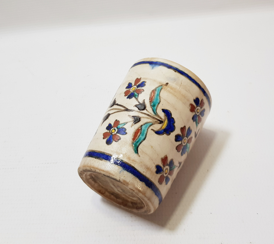 1800 BAŞLARI NADİR RENKTE EL BOYAMA KÜTAHYA BARDAK