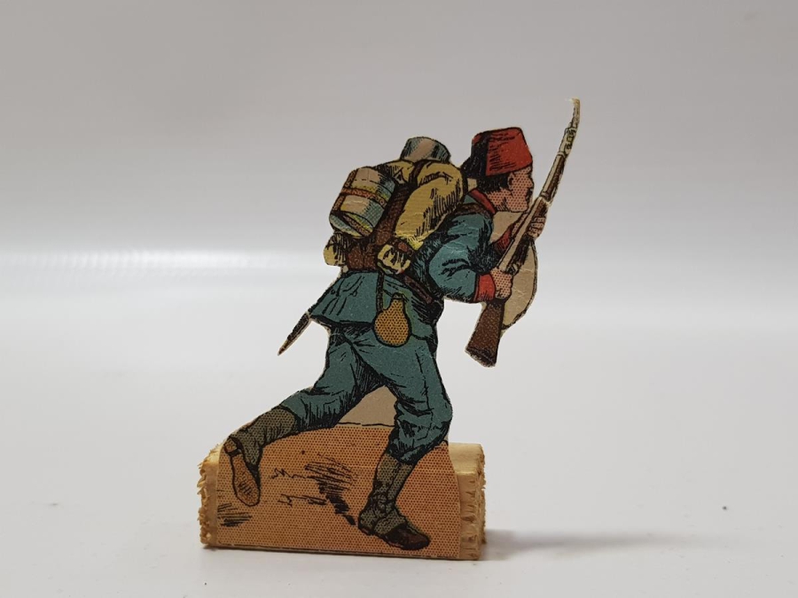 1. DÜNYA SAVAŞI DÖNEMİ ÇOK NADİR KAĞIT TÜRK ASKERİ FİGÜRÜ