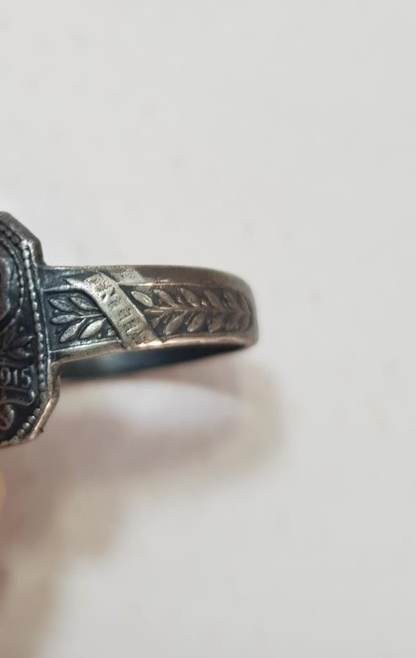 1. DÜNYA SAVAŞI GÜMÜŞ İTTİFAK YÜZÜK