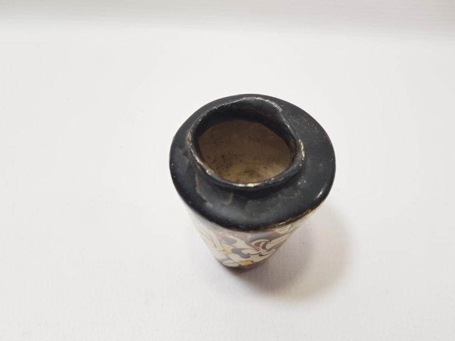 1964 TARİHLİ SANATÇI İŞİ ÇOK NADİR KÜTAHYA VAZO