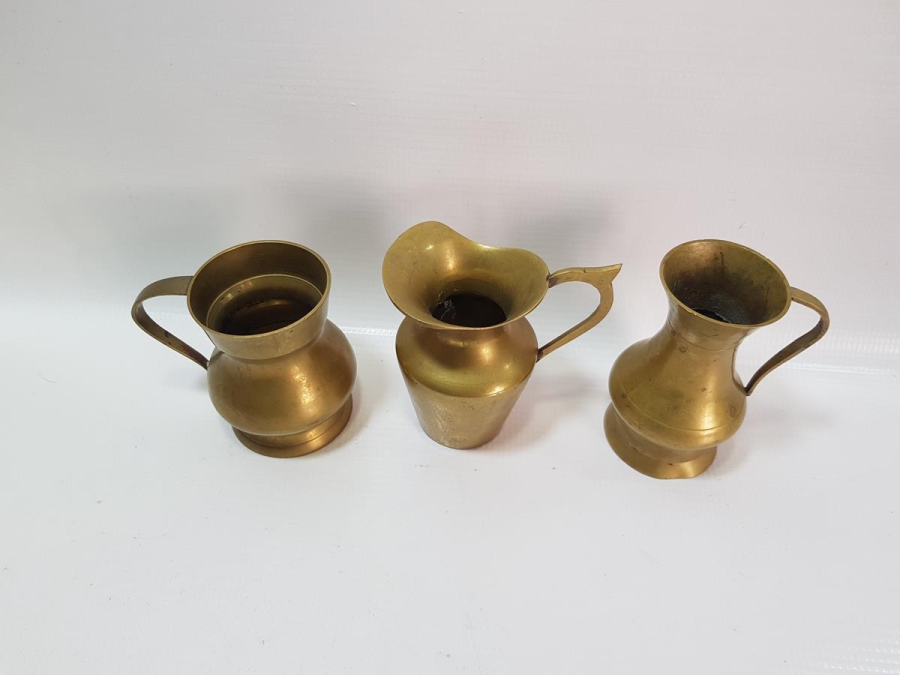 ANTİKA PİRİNÇ SÜTLÜK VE BARDAK LOTU