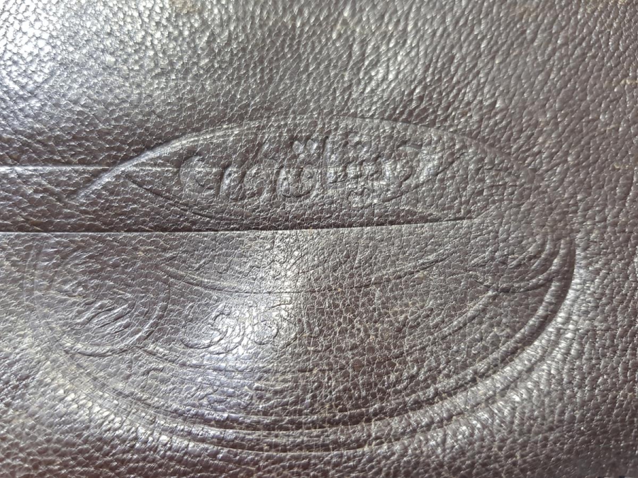 KURTULUŞ SAVAŞI DÖNEMİ OSMANLICA MİSAK-I MİLLİ YADİGARI YAZILI DERİ SUBAY CÜZDANI