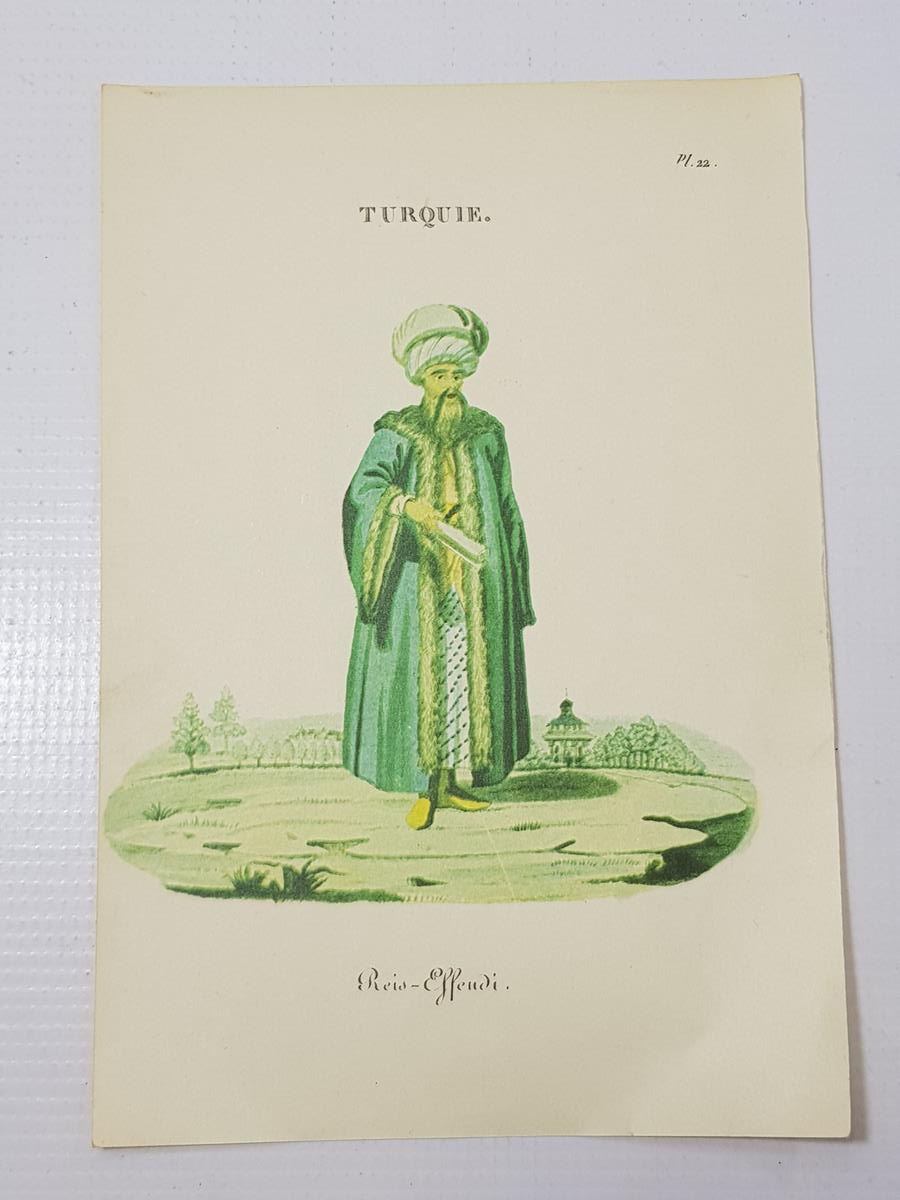 OSMANLI DÖNEMİ REİS EFENDİ GRAVÜRÜ