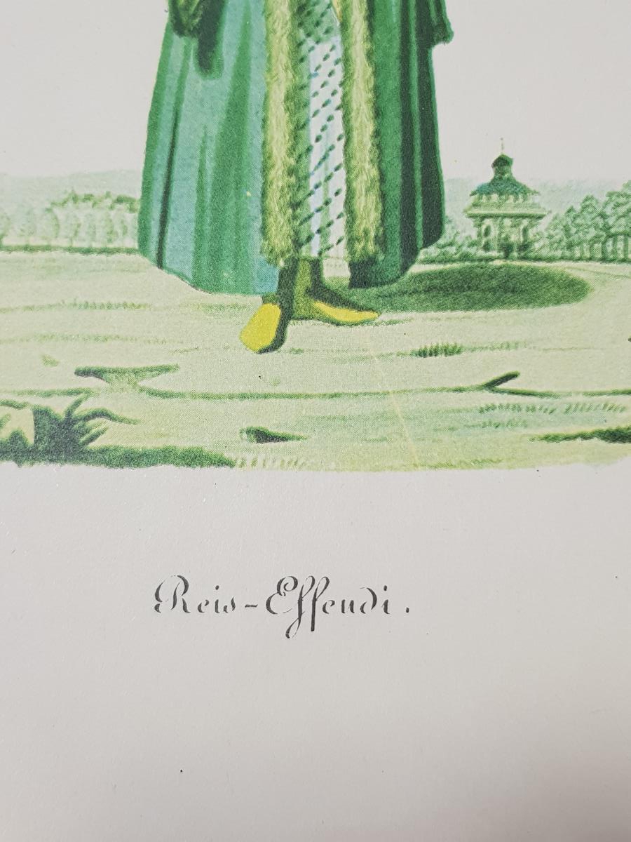 OSMANLI DÖNEMİ REİS EFENDİ GRAVÜRÜ