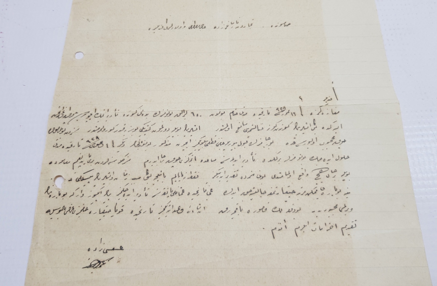 OSMANLICA ÇORUMLU TÜCCAR ANTETLİ MEKTUP KAĞIDI