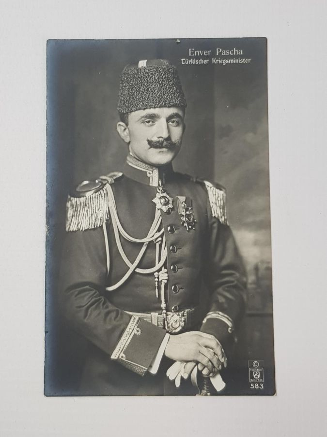 1. DÜNYA SAVAŞI ENVER PAŞA KARTPOSTALI