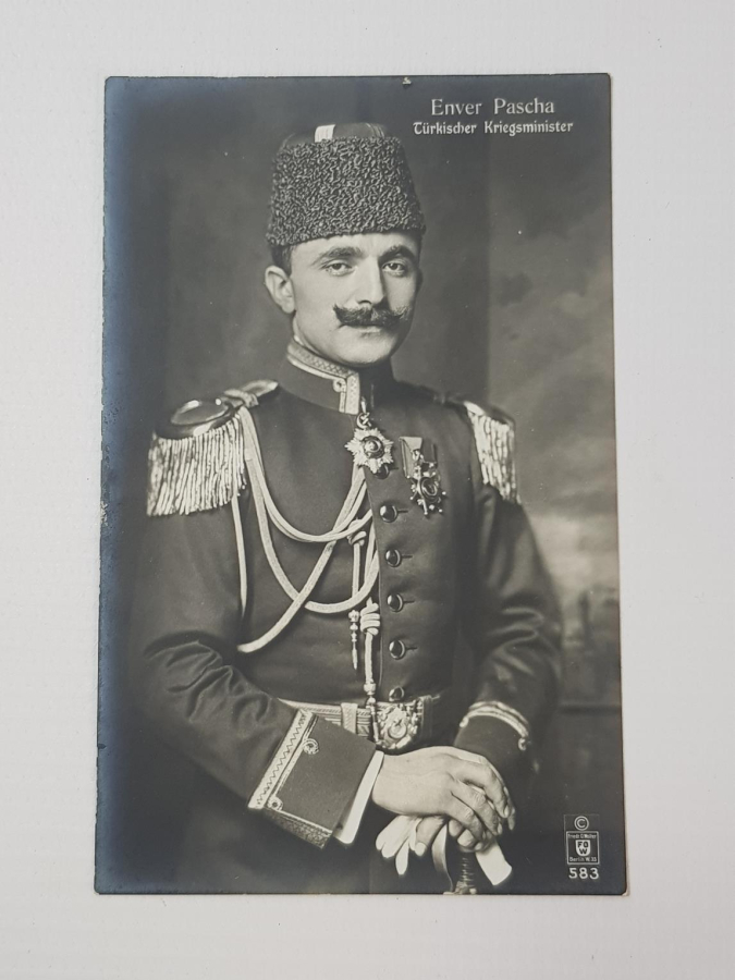 1. DÜNYA SAVAŞI ENVER PAŞA KARTPOSTALI