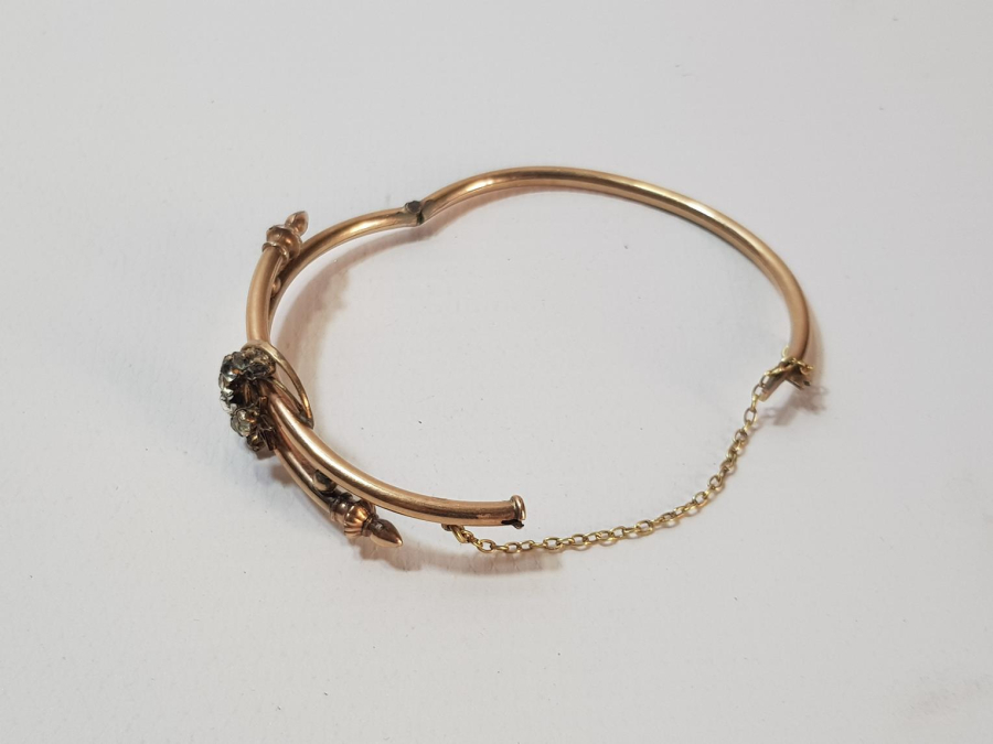 OSMANLI DÖNEMİ ZİRKON TAŞLARLA SÜSLÜ AY YILDIZ FORMLU ALTIN KAPLAMA BİLEZİK