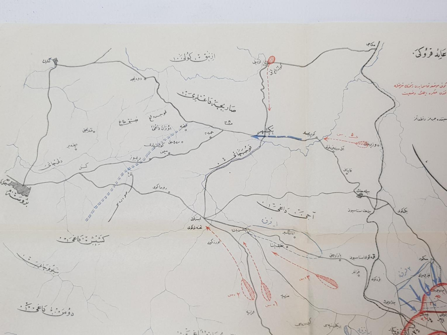 OSMANLICA 2. İNÖNÜ MUHAREBESİ SAVAŞ KROKİSİ