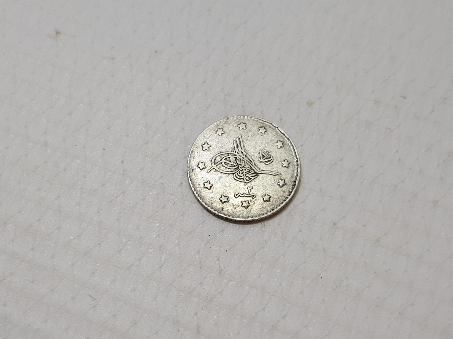 SULTAN MEHMED REŞAD DÖNEMİ GÜMÜŞ 1 KURUŞ MECİDİYE PARA