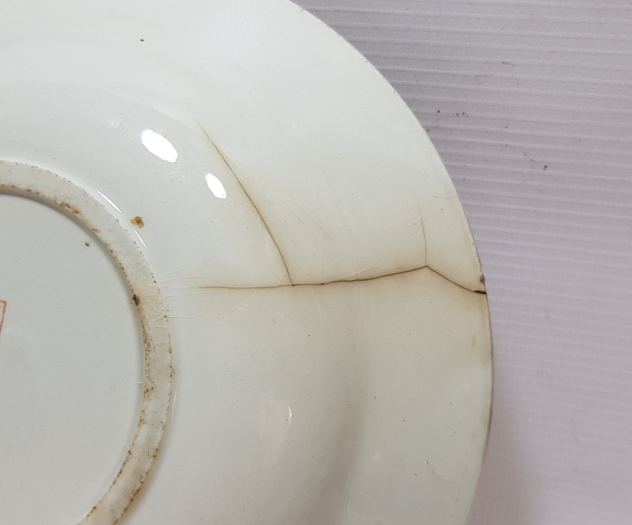 OSMANLI DÖNEMİ AY YILDIZLI PORSELEN TABAK