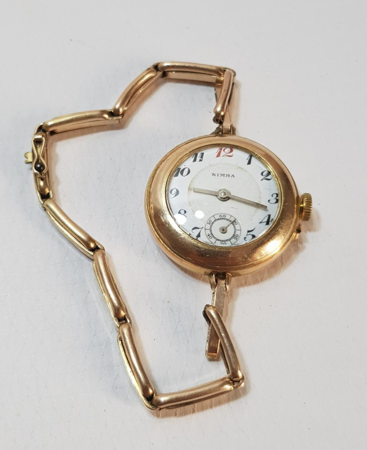 OSMANLI DÖNEMİ ALTIN KAPLAMA KOL SAATİ