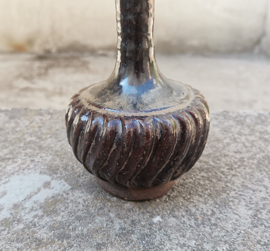 DERVİŞ SİKKESİ FORMLU ORİJİNAL KAPAĞIYLA OSMANLI DÖNEMİ NADİR KÜTAHYA ZEMZEMLİK