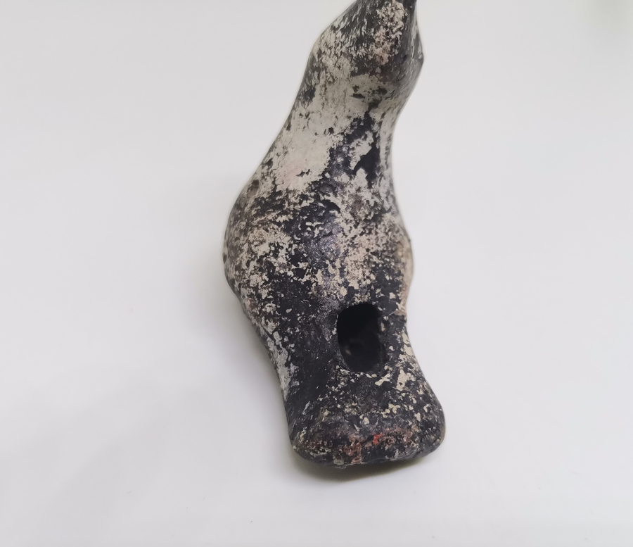 OSMANLI DÖNEMİ EL YAPIMI NADİR KUŞ FİGÜRLÜ OYUNCAK TOPRAK DÜDÜK