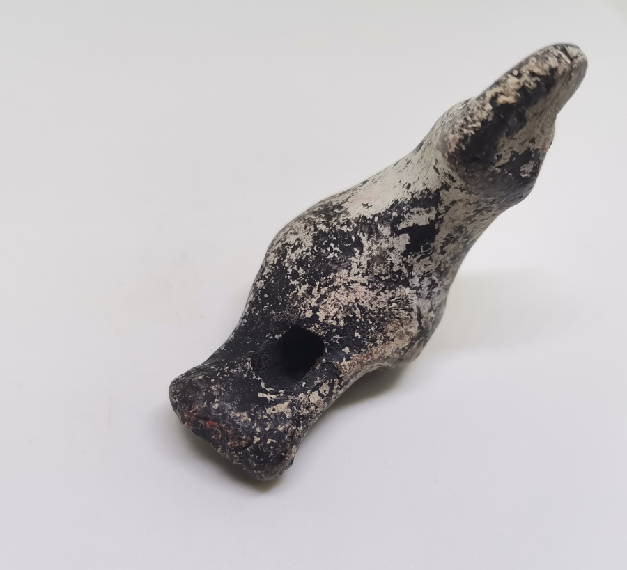 OSMANLI DÖNEMİ EL YAPIMI NADİR KUŞ FİGÜRLÜ OYUNCAK TOPRAK DÜDÜK