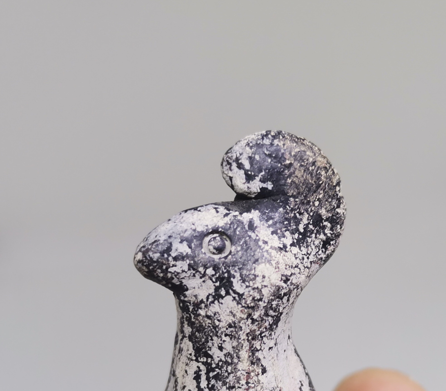 OSMANLI DÖNEMİ EL YAPIMI NADİR KUŞ FİGÜRLÜ OYUNCAK TOPRAK DÜDÜK