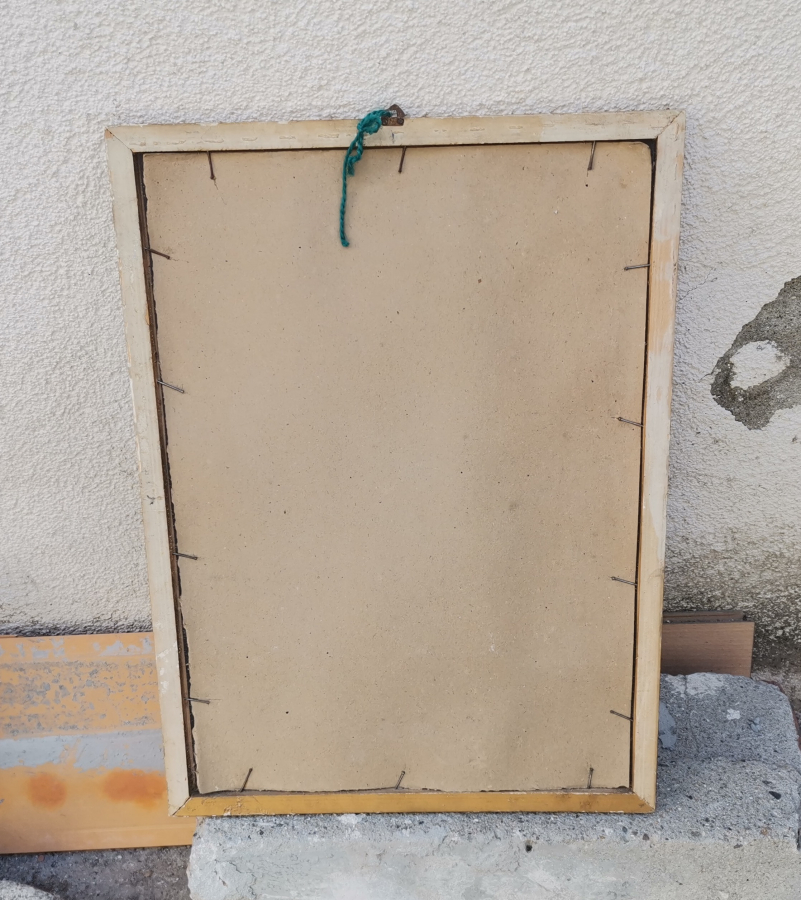 UŞŞAKİ TACI ŞERİFİ VE SECERESİ GÖRSELLİ ORİJİNAL ÇERÇEVESİNDE ANTİKA BASKI HAT LEVHA