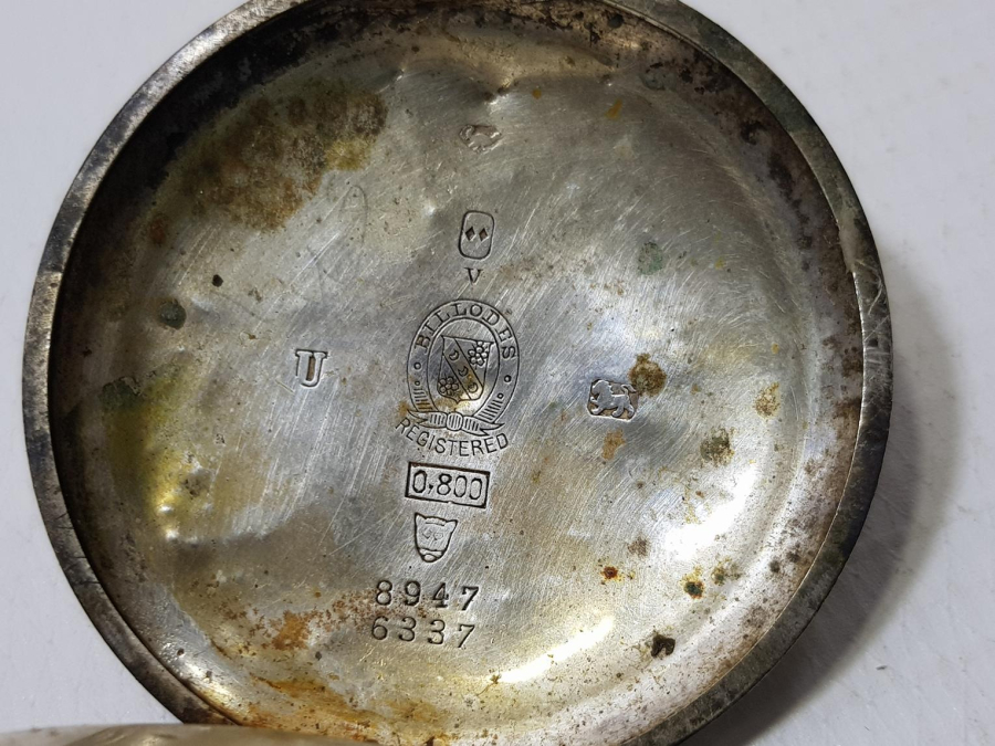 OSMANLI SERKİSOF BİLLODES GÜMÜŞ CEP SAATİ KASASI