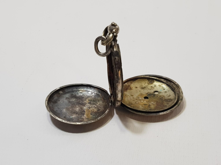 OSMANLI SERKİSOF BİLLODES GÜMÜŞ CEP SAATİ KASASI